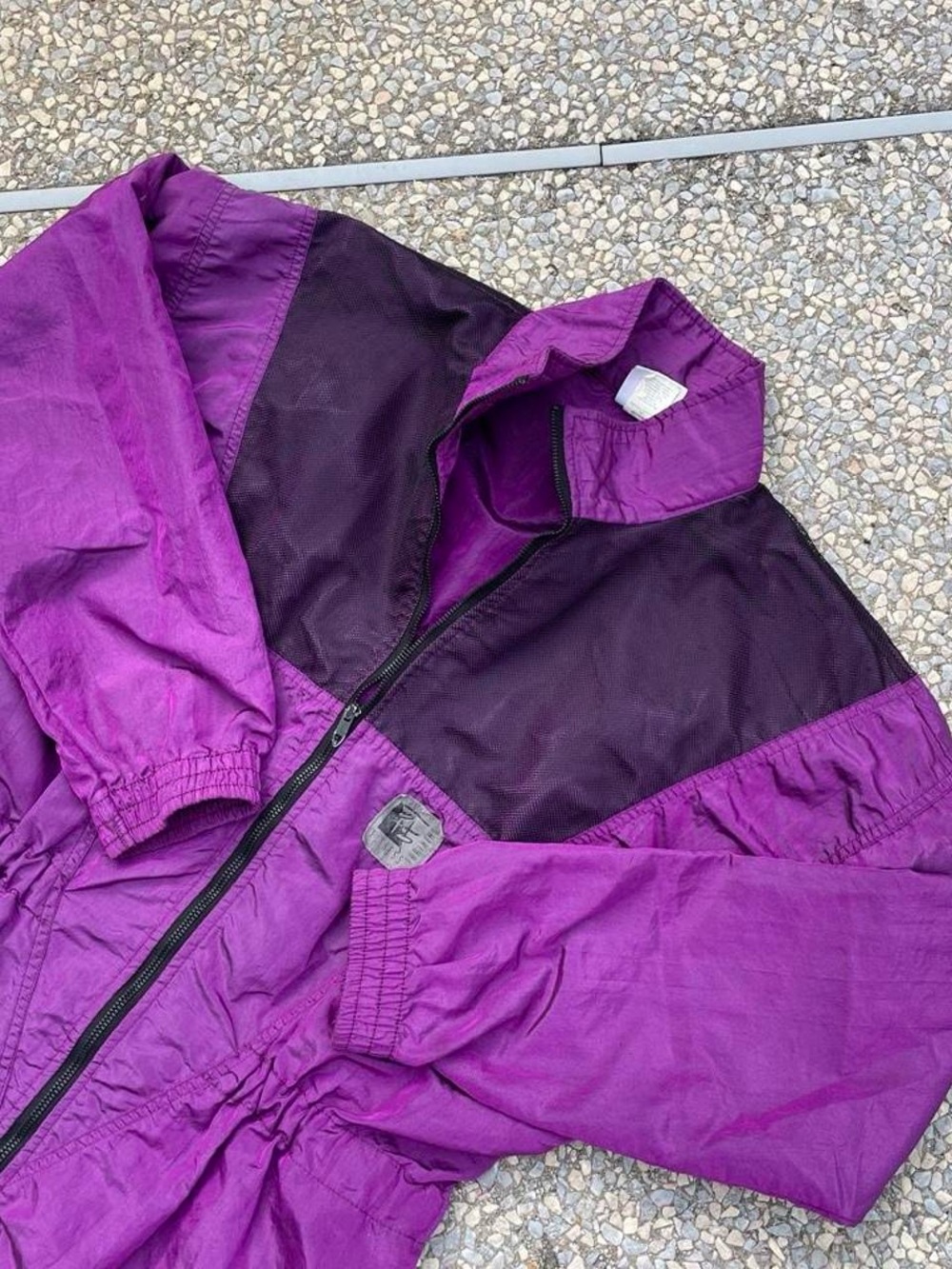 Avia 90’s Purple Fitness Windbreaker Jacket with Black Panels